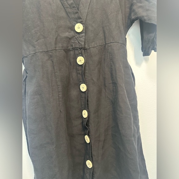 Zara Black V-Neck Dress - Picture 4 of 7